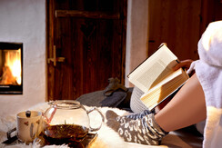 relaxing-in-front-of-the-fireplace