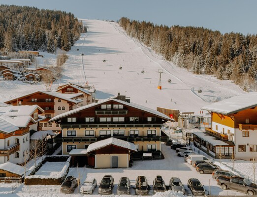 Hotel right on the ski slope