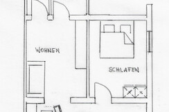 Augenweide | 2 Raum | ohne Balkon, Teeküche | 40m²