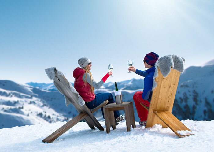 Gourmet Ski- und Weingenuss auf den Hütten in Ski amadé Gourmet Ski- und Weingenuss auf den Hütten in Ski amadé