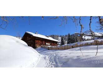 Snowshoe hiking on winter trail to snow-covered Filzmoosalm in Großarl | © Tourismusverband Großarltal