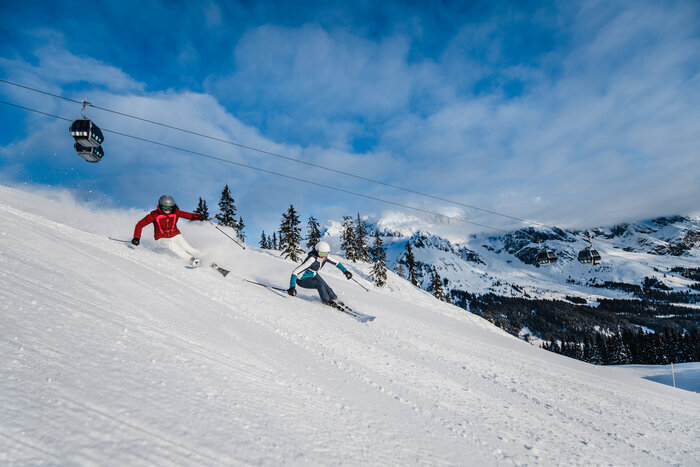 Spaß und gute Bedingungen auf den perfekt präparierten Skipisten in Ski amadé Spaß und gute Bedingungen auf den perfekt präparierten Skipisten in Ski amadé