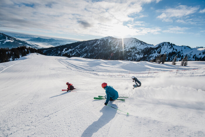 Fun and great conditions on the perfectly groomed slopes in Ski amadé Fun and great conditions on the perfectly groomed slopes in Ski amadé