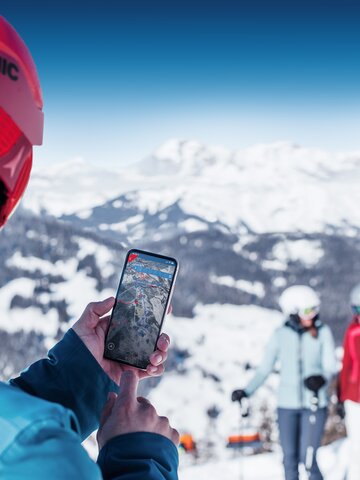 DIGITAL Ski amadé - dank gratis W-Lan und Ski amadé APP immer up-to-date